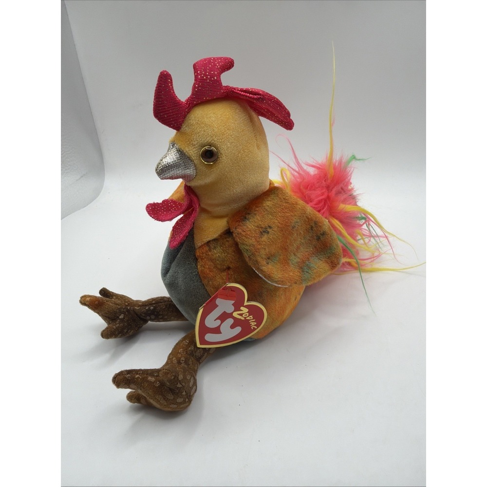 Ty Beanie‎ Babies Baby Zodiac Rooster stuffed animal 2000